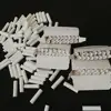 Activate Carbon Smoking Cigarette Vape Hookah Pipe Filter 6mm carbon Mouthpiece with Ceramic Caps for Tobacco pipe E cigarette