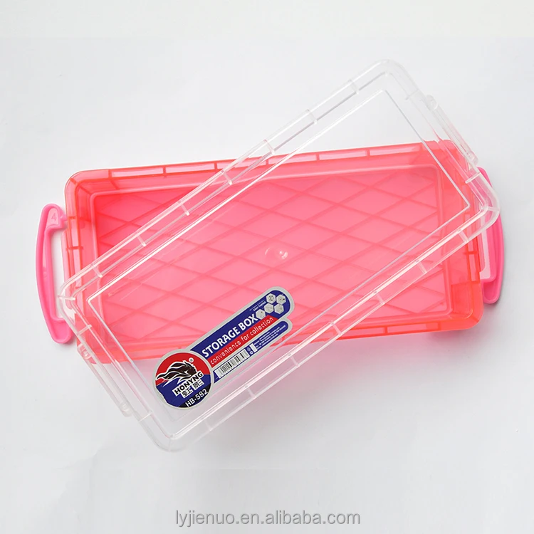 Functional Clear Plastic Pencil Box In Attractive Designs 