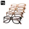 OEM ebony wood men fashion eyewear big wooden prescription frames