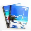 white double striped professional recycled notebook