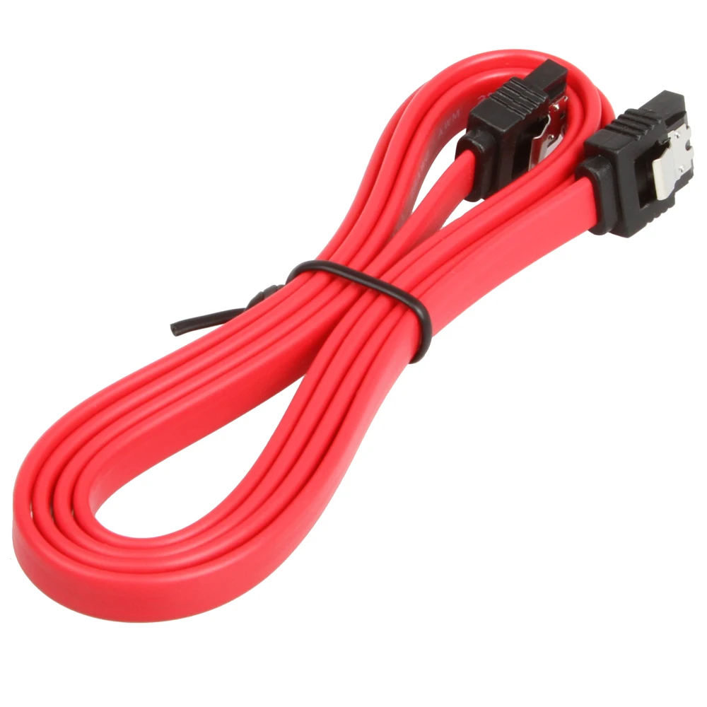 3ft Long Sata 3 Cable 6gbs 1m With Double Locking Red Ssd Hdd Buy