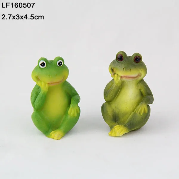 resin garden frogs