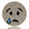 Hot Sale Gold And Silver Two Color Expression Pack Men's Ring