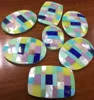 Natural Turquoise lapis obsidian MOP shell Opals Mosaic cabochons
