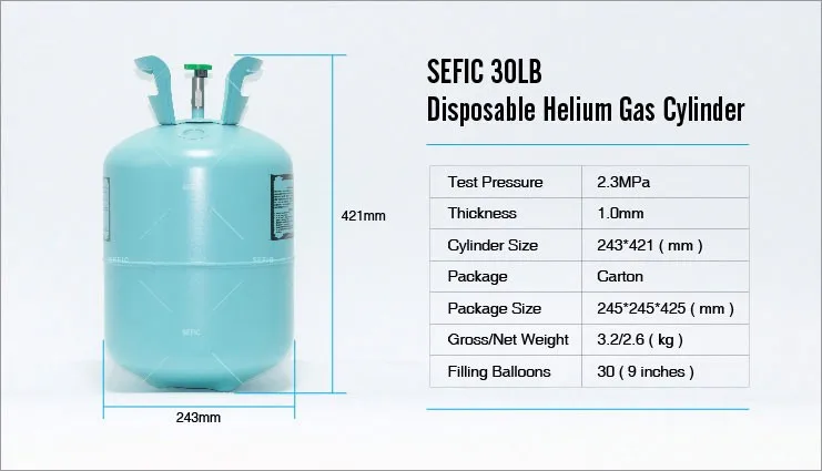 Gas Cylinder Size Chart
