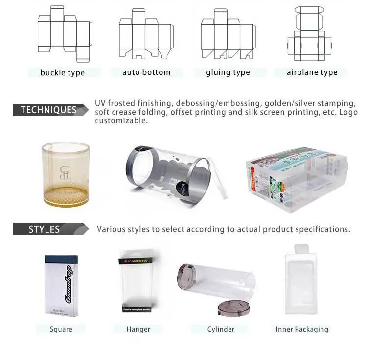 Large Packaging Round Gift Box Clear Plastic Cylinder Packaging Plastic Clear Cylinder Packaging
