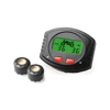 wireless & waterproof motorcycle tpms, tire pressure monitoring system with 2 wheels sensors