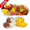 Duck shape chocolate filled cookies