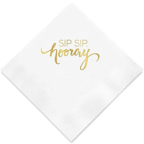 Customized Printed White Paper Beverage Paper Napkin Buy Paper Napkin