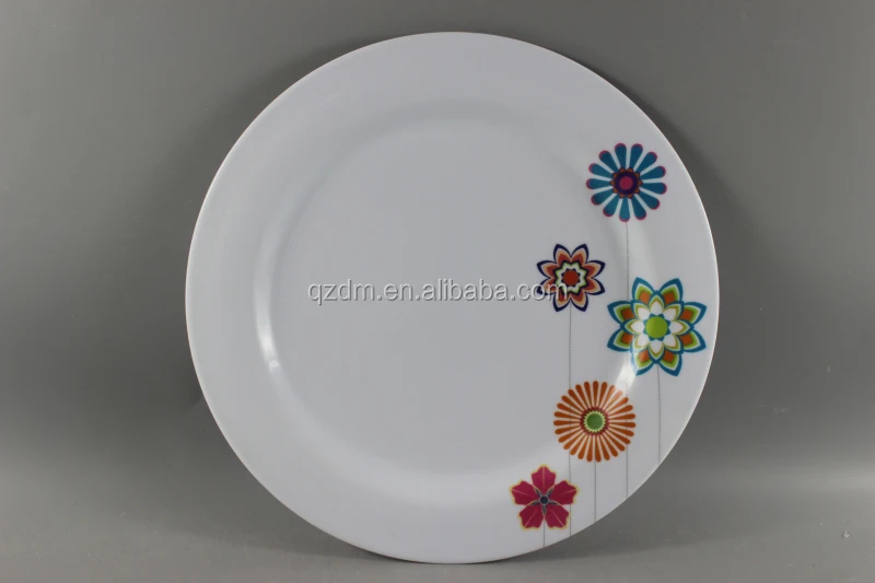 Wholesale Cheap White Plate Melamine dinner plate