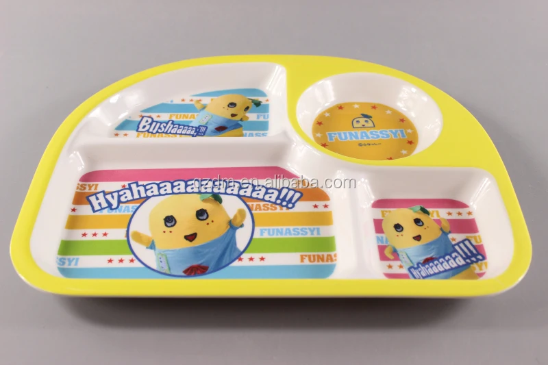 Melamine Infantil 4 divide Dinner Plate Food grade