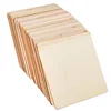 UNFINISHED WOODEN PIECES BLANK WOOD SQUARES NATURAL RUSTIC CRAFT FOR PAINTING