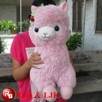 pink alpaca stuffed animal