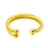 Factory price Single Designs Men Bangle Silver Gold Plated Imitation Tiny Bangle Bracelet