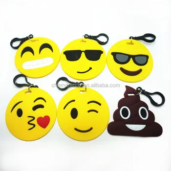 emoji luggage tag