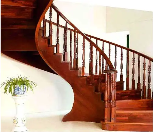 linyi baiyi wood hand railing /wood baluster/recon wood moulding