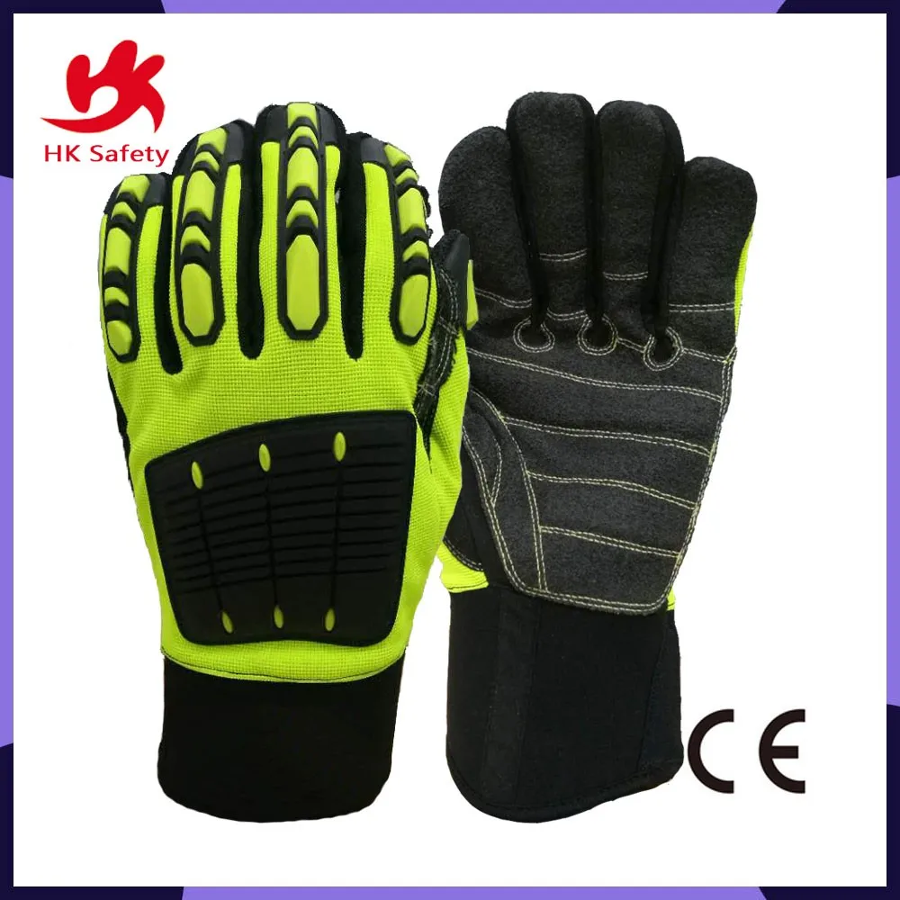 Cheap Nitrile Oilfield Impact Work Glove Scut-resistant Shock-proof ...