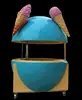 Fiberglass Fruit Shape street food vending cart orange juice stand for outdoor