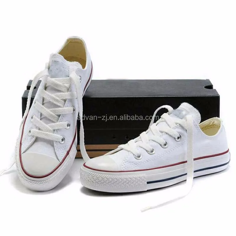 plain white canvas sneakers