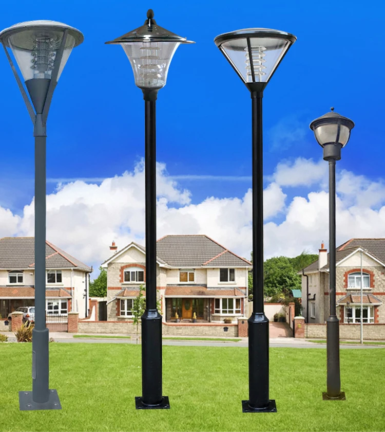 Outdoor Modern Vintage 6m 5m 4m 3m Led Garden Lighting Pole Light - Buy