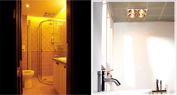 Ceiling Mounted Bath Heater Exhaust Fan Light For Bathroom 3 In 1