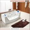 Factory Outlet 1.75 m Rectangular Double Surfing Massage Glass Bath Three Sides Skirt Acrylic TMB055