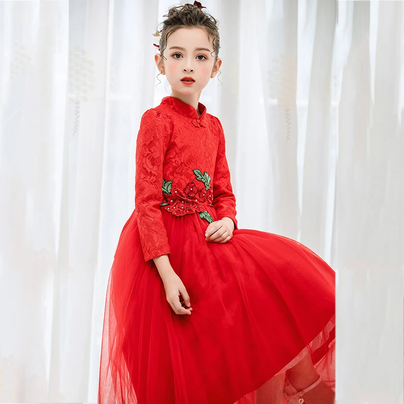 cheongsam kid dress