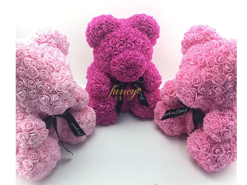 teddy bear foam flowers