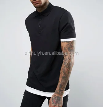 plain black polo shirt mens