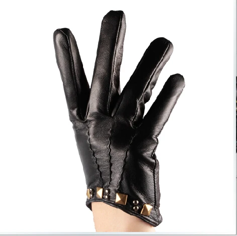 women short style new design leather glove