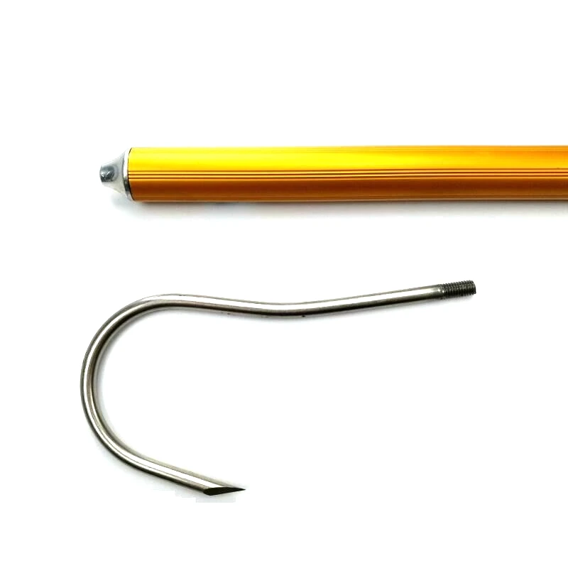 Outdoor Stainless Steel Flexible Fishing Gaff Holder Spear Hook Gripper 