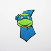 Customized magic frog logo chenille embroidery patches for kids T-shirts/bags