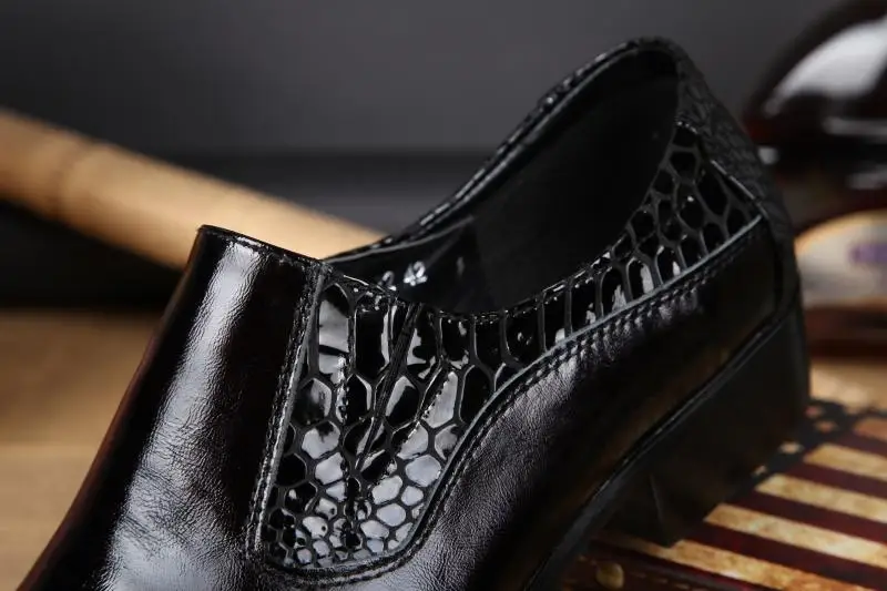 Details about   New Oxford Mens alligator Leather Slip On Shoes Dress Formal Pointy Toe Business
