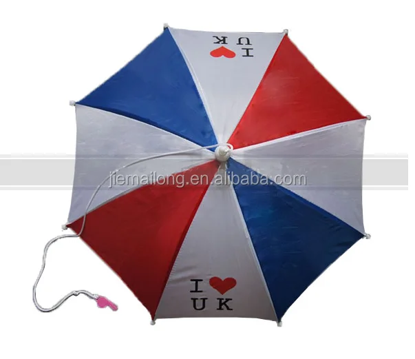 Polyester Material And Head Umbrella,Umbrellas Type Hat Umbrella Custom