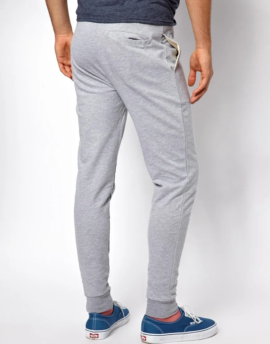 Skinny Sweatpants With Zip Fly And Button Detail - Buy Skinny ...