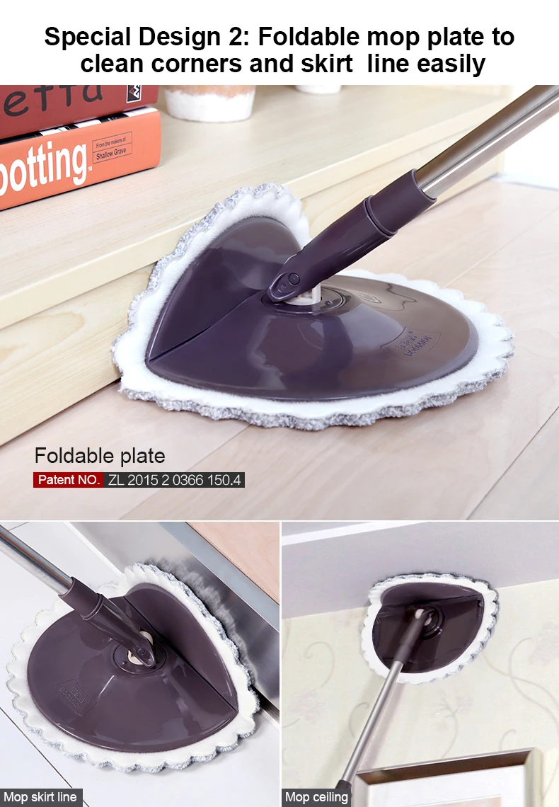 Boomjoy Pd11 Bucket Twist Mop New Style M8 360 Rotating Magic Spin