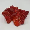 Hot sale decorative crushed rough making clear red building glass