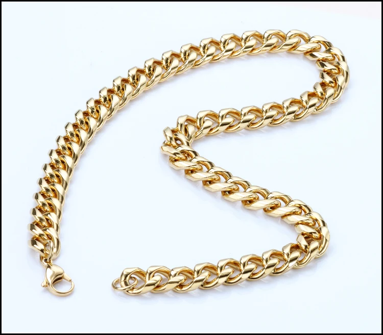 Wholesale Chain Jewelry Gold 18k Real Gold Plated Gold Chain Link