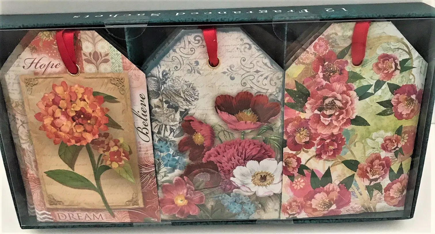Inspirational Hope, Believe, Dream, Rose Scented Sachet Gift Set