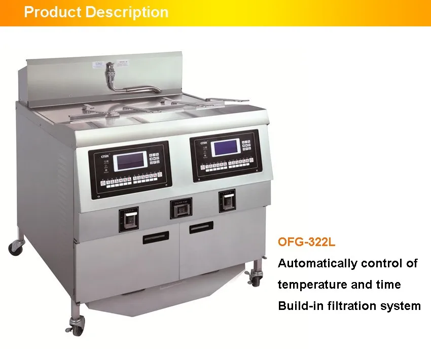 Industrial Kitchen Equipment Fried Chicken Shop Commercial Air Open