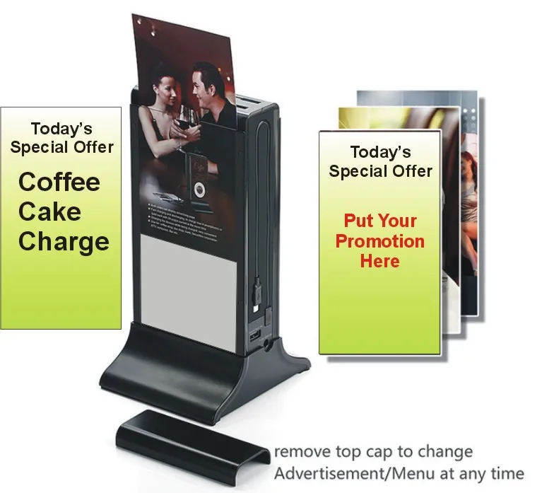 Table Menu Restaurant Powerbank Portable Wireless Charger Mobile Charger Power Bank 20000mah - ANKUX.COM