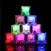 Wholesale Water activated LED Light Up ice light / Water proof LED Flashing ice cube for Bar