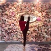 Customized 3D Effects Mix Plant Flower Wall Mats Artificial Florals Wall Rose Panel for Yoga Shop Decoration