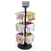 Customized 3 -tier Countertop Rotating Greeting Card Book Rack Display Stand