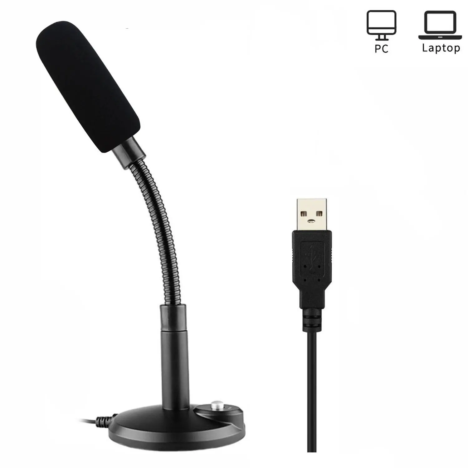 Professional USB Microphone,ZAFFIRO Computer Microphone Plug & Play Home Studio USB Condenser Microphone for PC/Desktop/Laptop/ Notebook,Recording for YouTube,Podcasting,Gaming(Windows/Mac) (black 09)