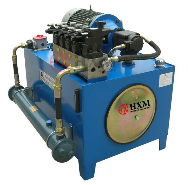 Hydraulic system for fly ash block brick making machine