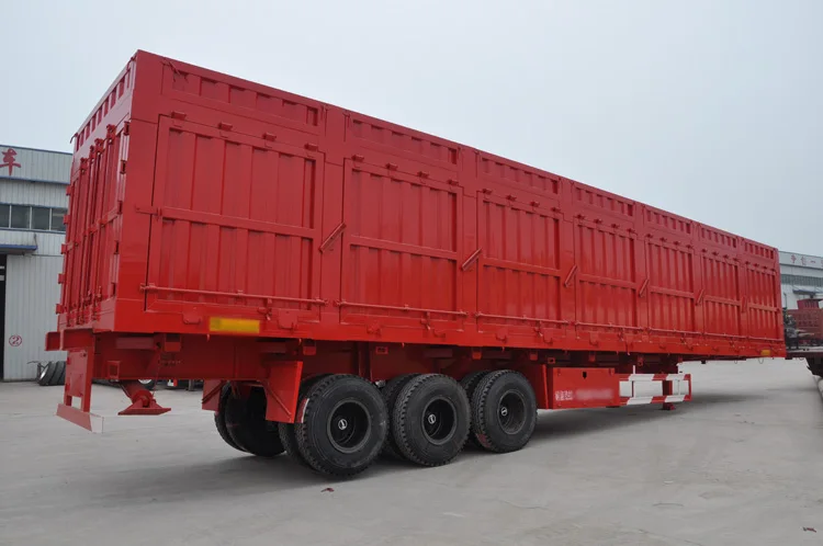 China Made 3 Axles 40-60 Tons Side Dump Semi Trailer For Sale
