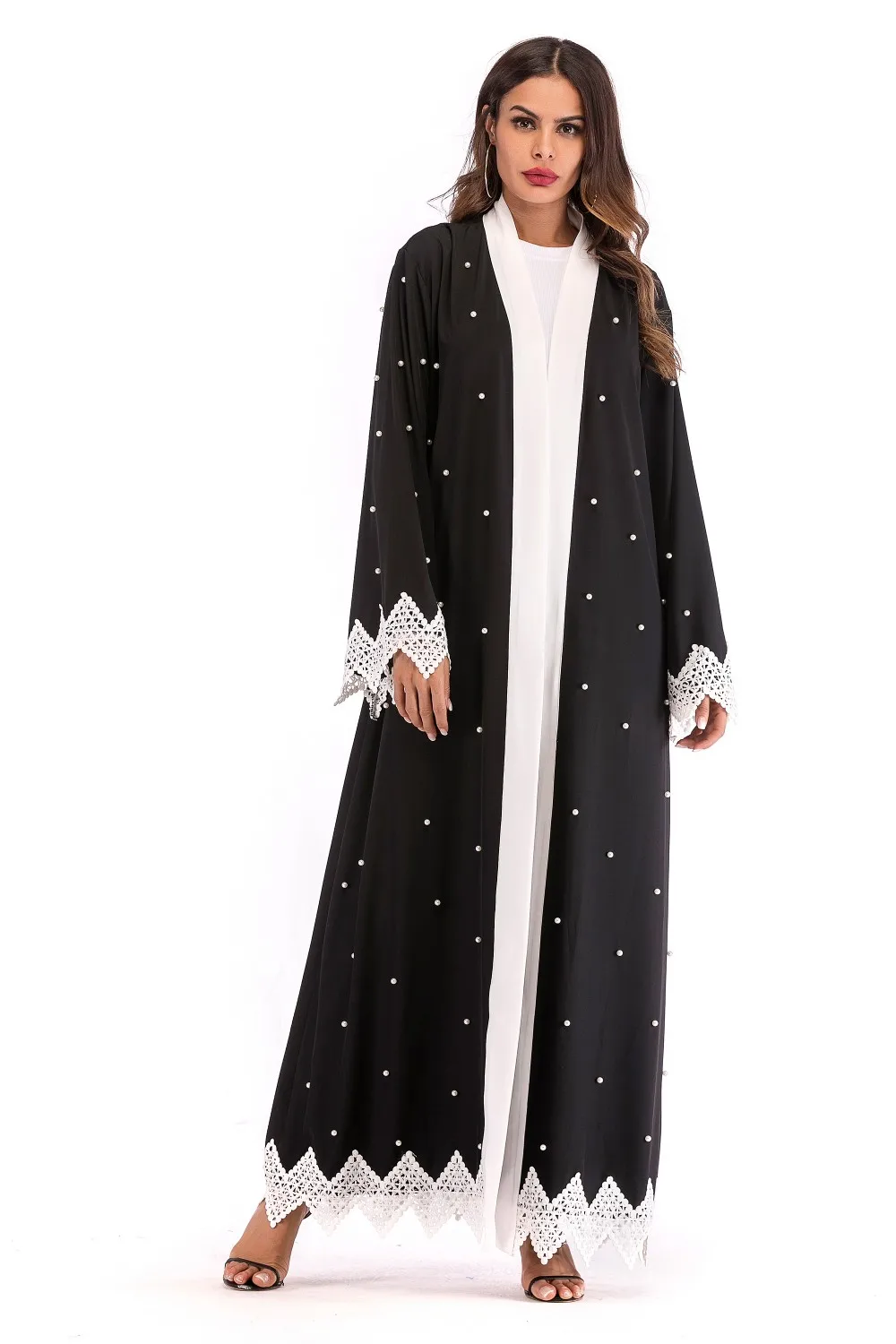 1639# 2018 Special Lace Border Baju Kurung Modern Kaftan Dress Islamic ...