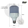 high quality new shapeT80 led bulb light 20w E27