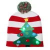Wholesale Winter Cheap Warm Christmas Decorate Adult Children LED Lamp Christmas Knitted Hat